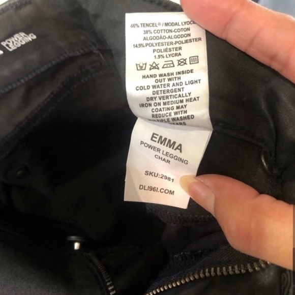 DL1961 EMMA Power Legging Char black size:25 - Picture 12 of 16